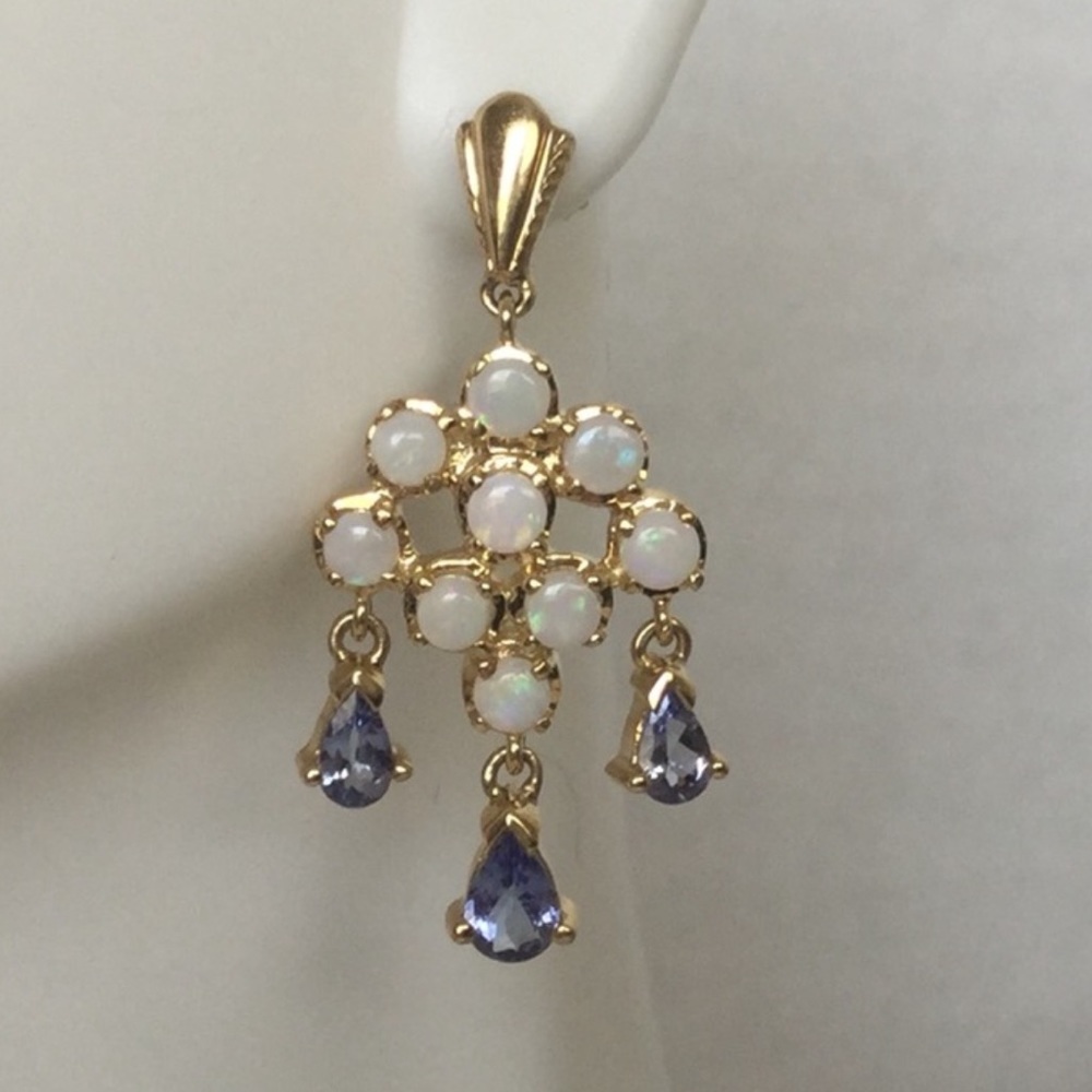 10k Chandelier Earrings - Picture 6 of 6
